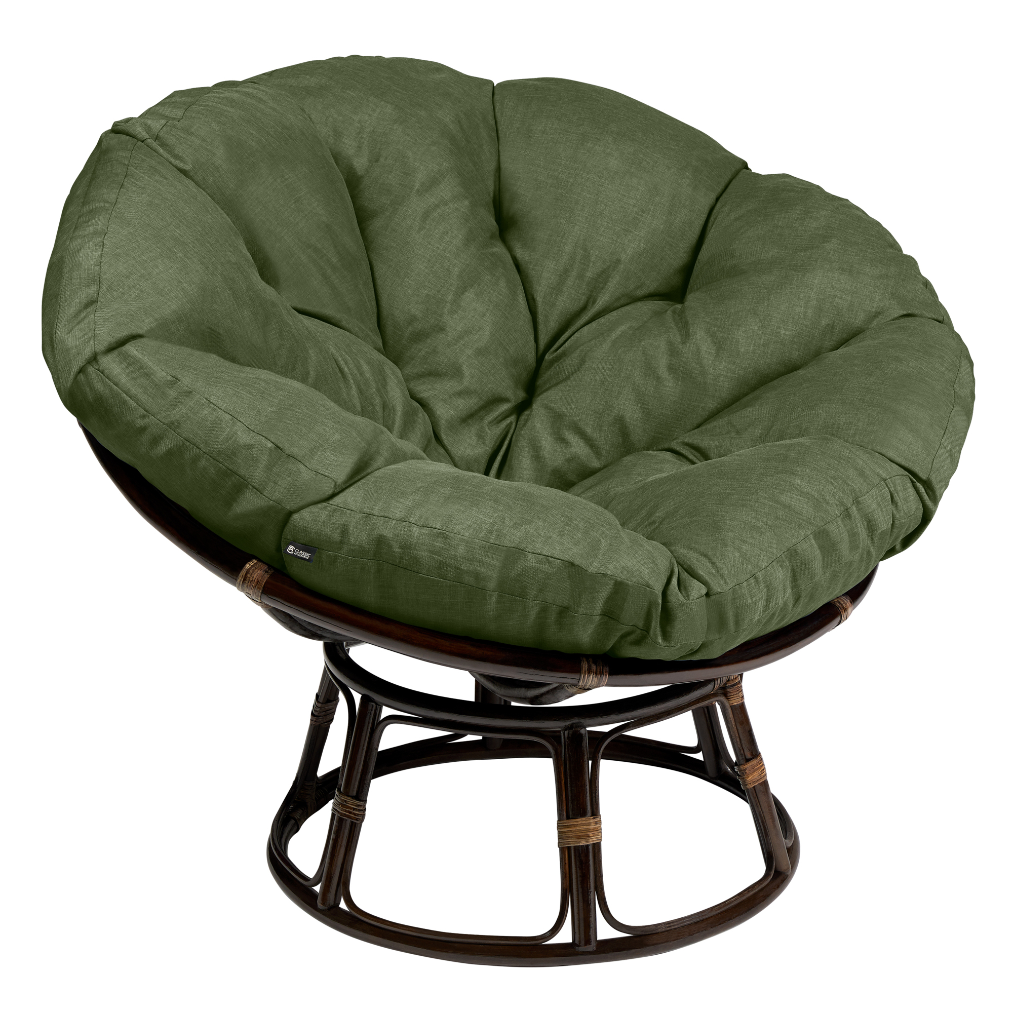 Classic Accessories Montlake Papasan Cushion — 50in., Heather Fern, Water-Resistant, Fade-Resistant, Model# 60-537-041101-EC